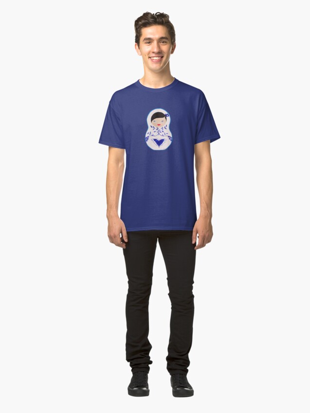 Alternate view of Blue Babushka Classic T-Shirt
