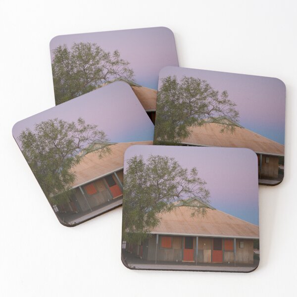 Item preview, Outback Shearers Quarters at Sunrise designed and sold by Leonie Mac Lean.
