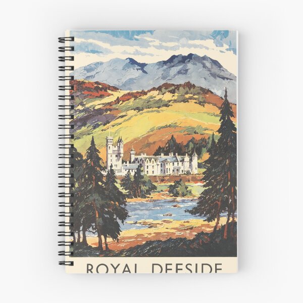 Item preview, Balmoral Castle, United Kingdom, Royal Deeside Vintage Travel Poster designed and sold by vintagevivian.