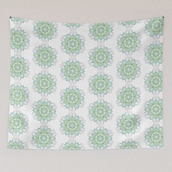 Item preview, Mandala Blues and Greens designed and sold by judyhammer.