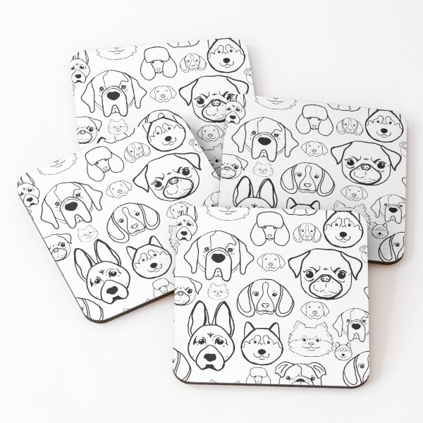 Item preview, Dog face pattern designed and sold by sgrun.