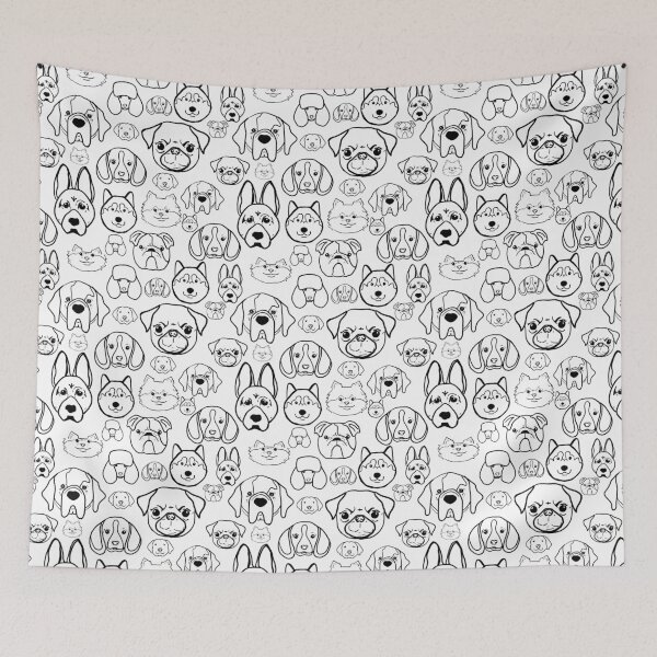 Item preview, Dog face pattern designed and sold by sgrun.