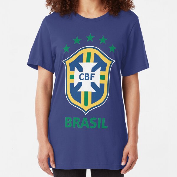 Brasil CBF Crest Futbol Slim Fit T-Shirt