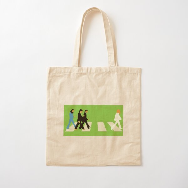 Beatles Walking Crosswalk Cotton Tote Bag