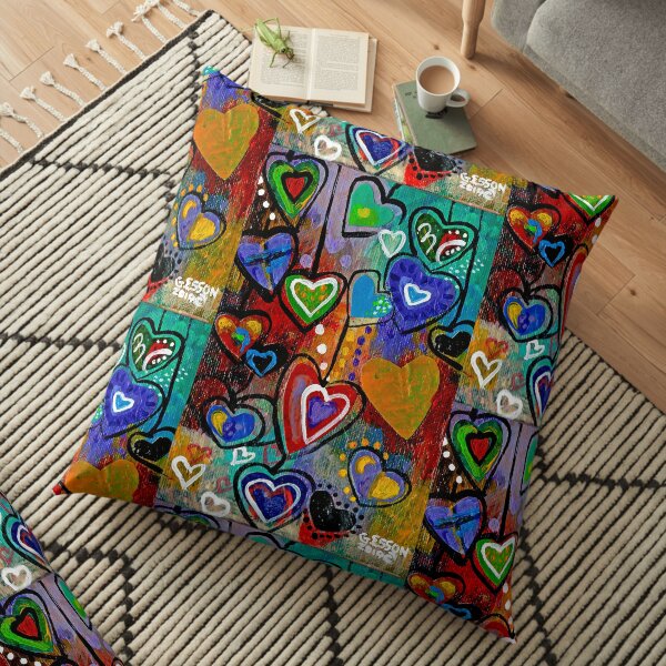Heart Strings Floor Pillow