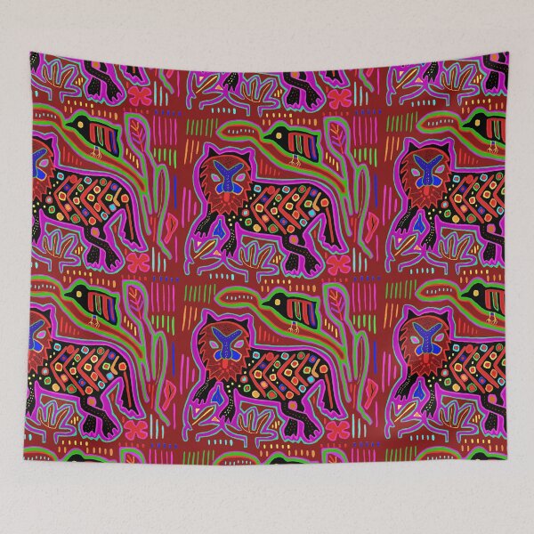 Item preview, KUNA INDIAN FELINE designed and sold by Esprit-Mystique.