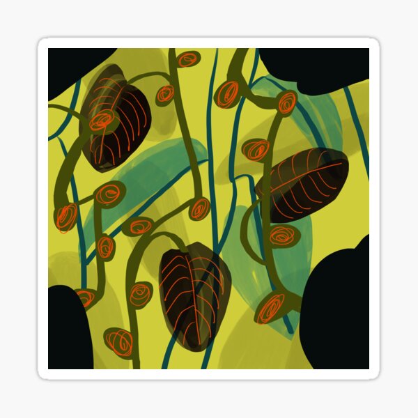 Buds and Vines Sticker