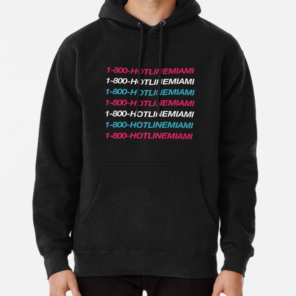 1-800-HOTLINEMIAMI (Hotline Miami Vice) Sweat à capuche épais