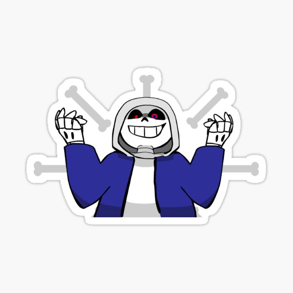 Dust Sans Sticker Sticker for Sale by MiniTheCat