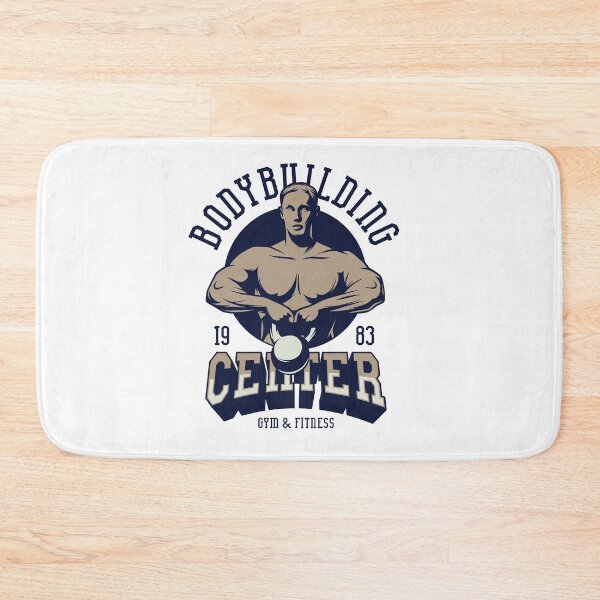 Item preview, Bodybuilding Center 1983 Gym & Fitness Kettlebell Logo Vintage Physical Culturist Art Deco designed and sold by 108dragons.