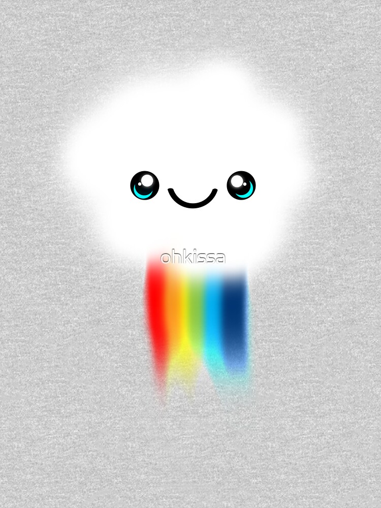 Happy Kawaii Rainbow Cloud by ohkissa