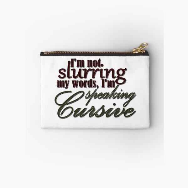Item preview, Fluent in Speaking Cursive designed and sold by Amber Ryder.