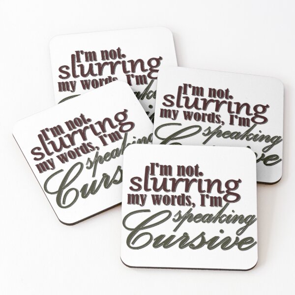 Item preview, Fluent in Speaking Cursive designed and sold by Amber Ryder.