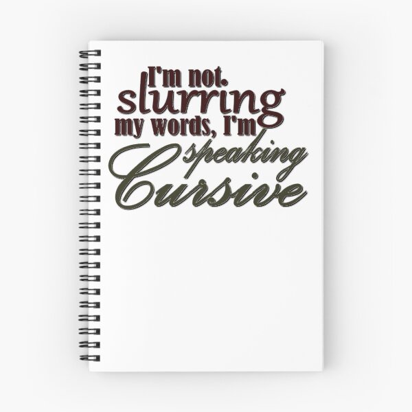 Item preview, Fluent in Speaking Cursive designed and sold by Amber Ryder.