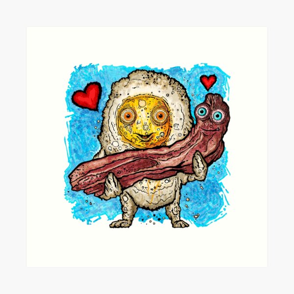BACON AND EGG Art Print