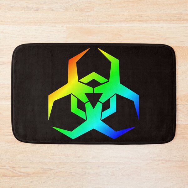 Item preview, Rainbow Colored Futuristic Biohazard Symbol designed and sold by Dator.