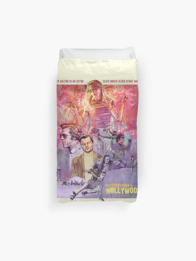 Rick Dalton And Cliff Booth In Hollywood Duvet Cover By