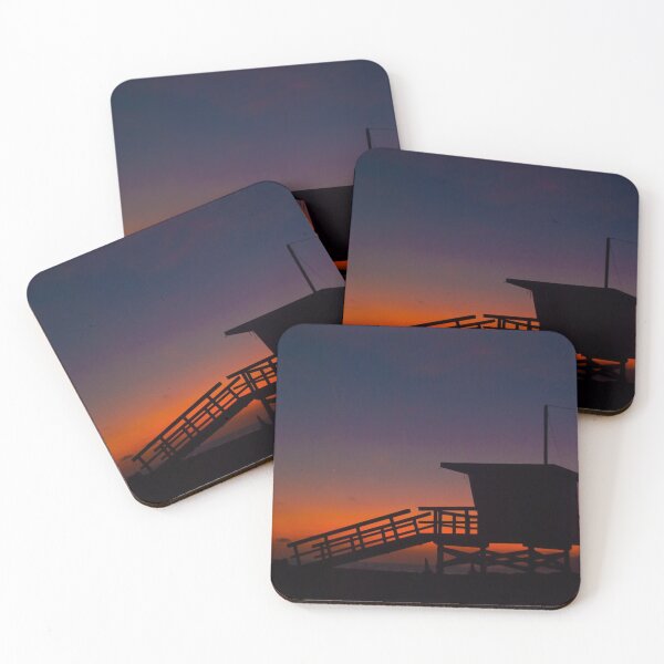 Item preview, Sunset Lifeguard Hut, Zuma beach, Malibu, California  designed and sold by RichardGibb.