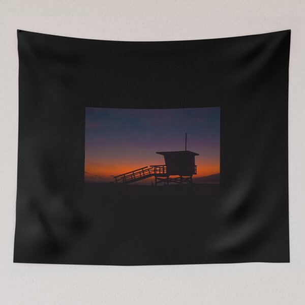 Item preview, Sunset Lifeguard Hut, Zuma beach, Malibu, California  designed and sold by RichardGibb.