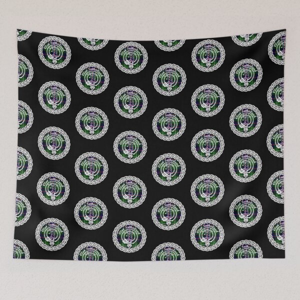 Item preview, Clan Sutherland surname last name tartan crest badge designed and sold by BagTown Clans.