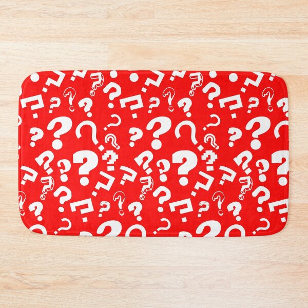 Item preview, IDK What The Question Mark White on Red Print Pattern designed and sold by Bill Shearer.