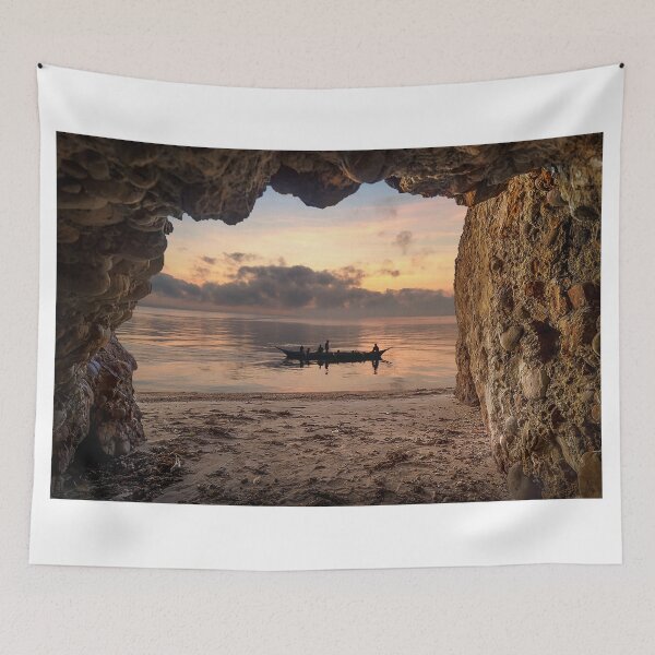 Item preview, Coastal Cave Landscape HiRes Photographic Artwork designed and sold by PODLizardWizard.
