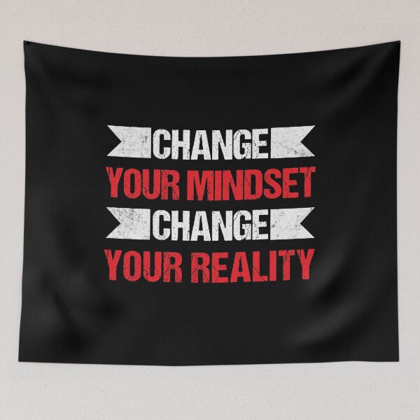 Item preview, Change Your Mindset Change Reality Affirmation Manifestation Motivational Gift Apparel for Men and Women designed and sold by GabiBlaze.