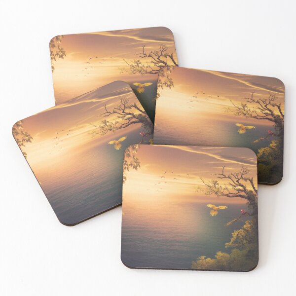 Item preview, Deserted Island Sunset HiRes Artwork designed and sold by PODLizardWizard.