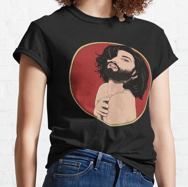 With red background Classic T-Shirt