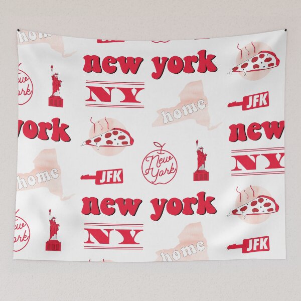 Item preview, Red Watercolor New York US State Sticker Pack designed and sold by The-Goods.