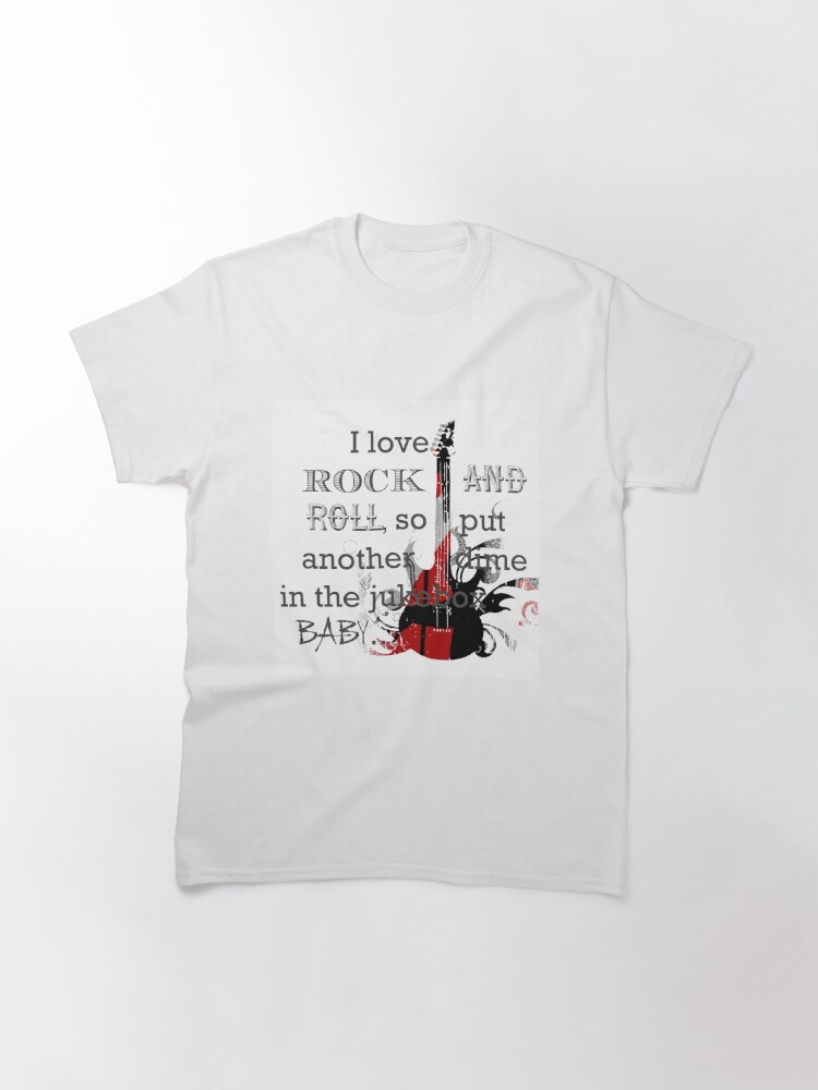 Thumbnail 2 of 7, Classic T-Shirt, I Love Rock and Roll designed and sold by Lehonani.