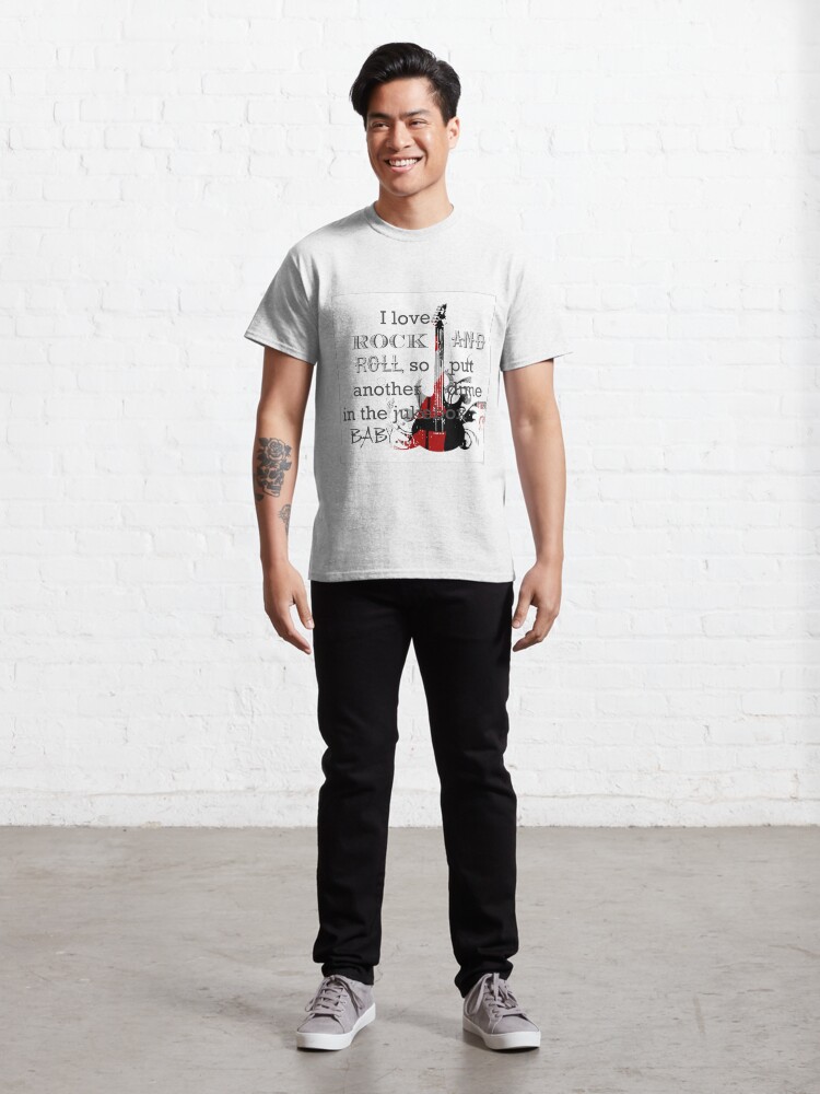 Thumbnail 3 of 7, Classic T-Shirt, I Love Rock and Roll designed and sold by Lehonani.