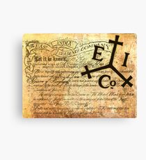 EAST INDIA LETTER OF MARQUE Canvas Print