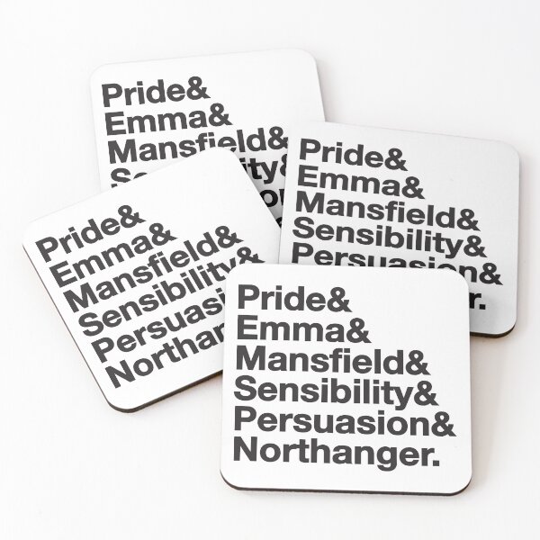Item preview, Jane Austen (black text) designed and sold by ModernHexology.
