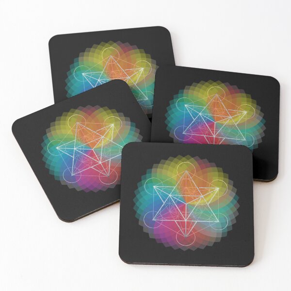 Item preview, Metatron's Cube Rainbow Chakra  designed and sold by Bluepress.