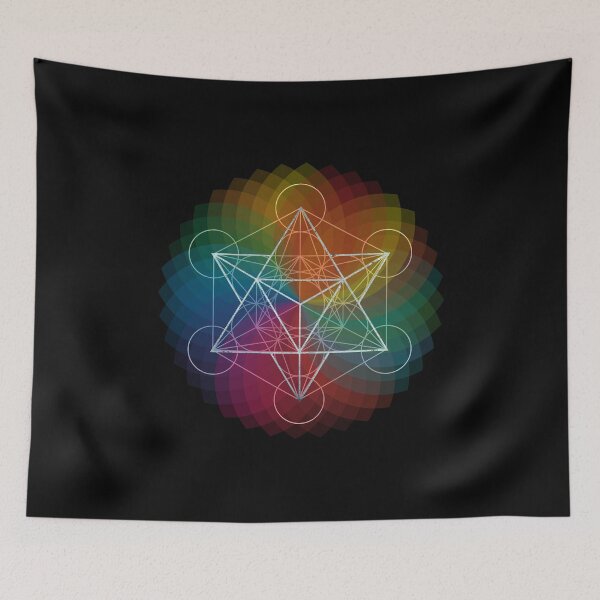 Item preview, Metatron's Cube Rainbow Chakra  designed and sold by Bluepress.