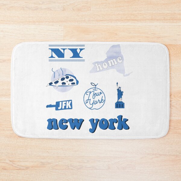 Item preview, Blue Watercolor New York US State Sticker Pack designed and sold by The-Goods.