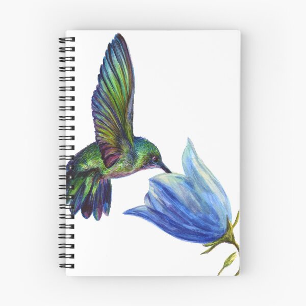 Item preview, Pequeña acuarela de colibrí iridiscente designed and sold by RB-float.
