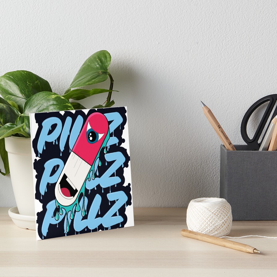 Pillz! Art Board Print