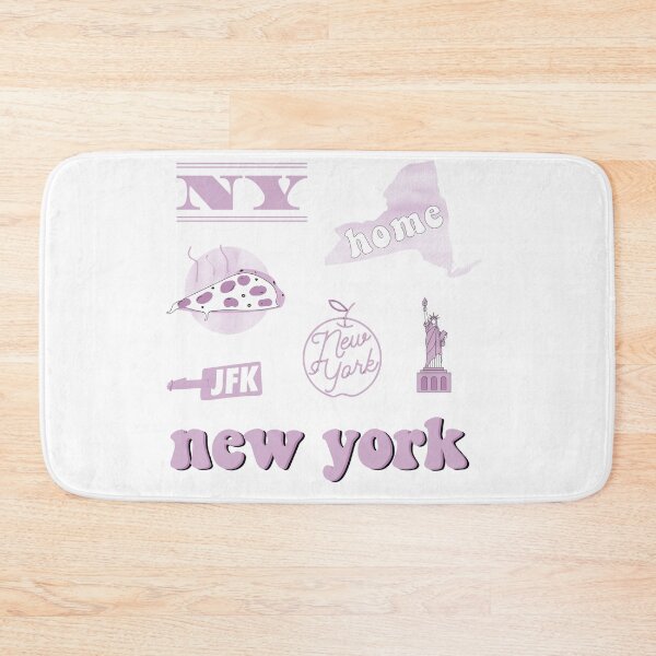 Item preview, Mauve Watercolor New York US State Sticker Pack designed and sold by The-Goods.