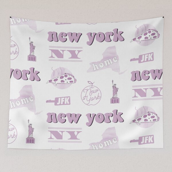 Item preview, Mauve Watercolor New York US State Sticker Pack designed and sold by The-Goods.