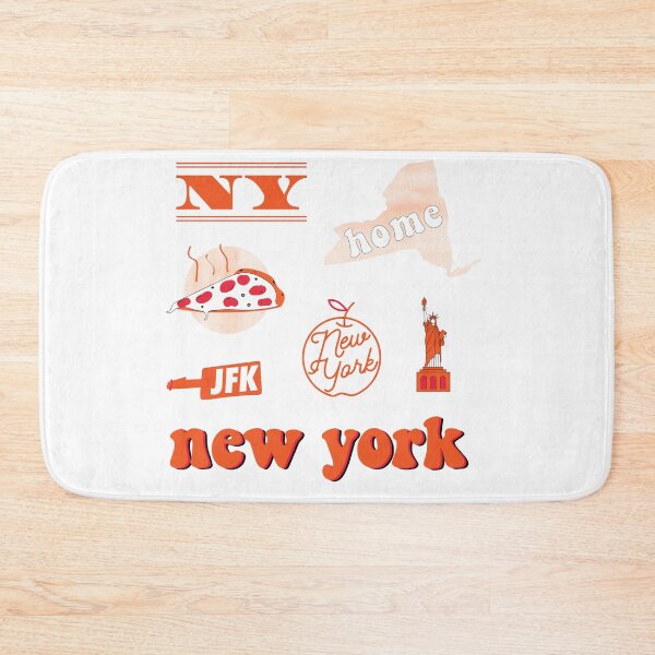 Item preview, Orange Watercolor New York US State Sticker Pack designed and sold by The-Goods.