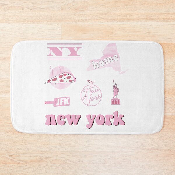 Item preview, Pink Watercolor New York US State Sticker Pack designed and sold by The-Goods.