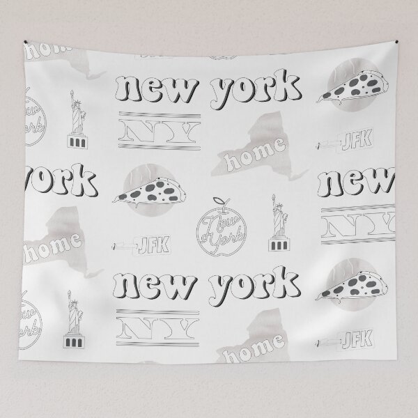 Item preview, White Watercolor New York US State Sticker Pack designed and sold by The-Goods.