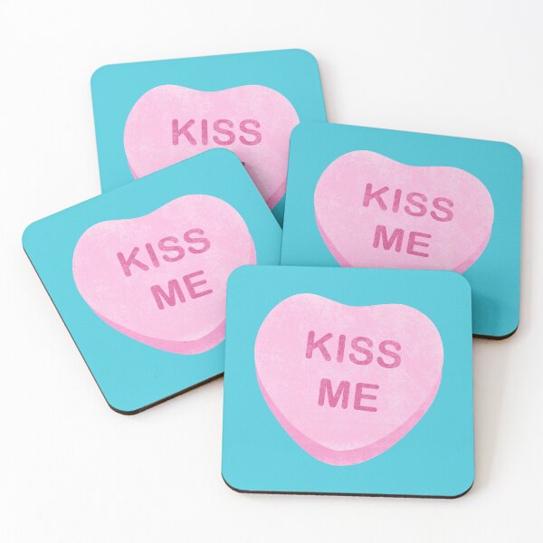 Item preview, Kiss Me • Rejected Candy Heart • Funny Valentine • Conversation Hearts designed and sold by ThreeLeggedDane.