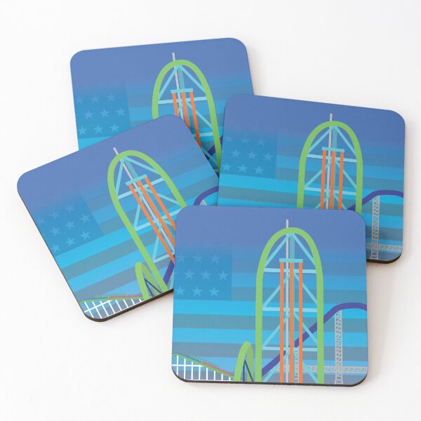 Item preview, Golden State Coasters 4th of July special design designed and sold by gscoasters.