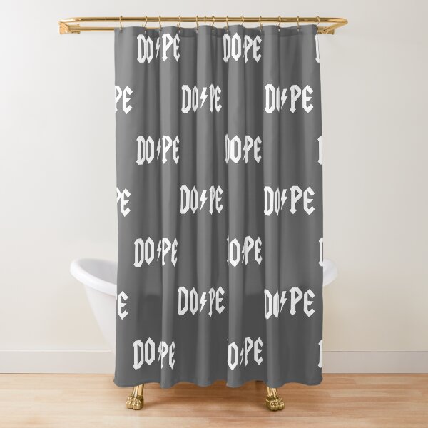 "DOPE AC/DC Style" Shower Curtain for Sale by mymainmandeebo Redbubble