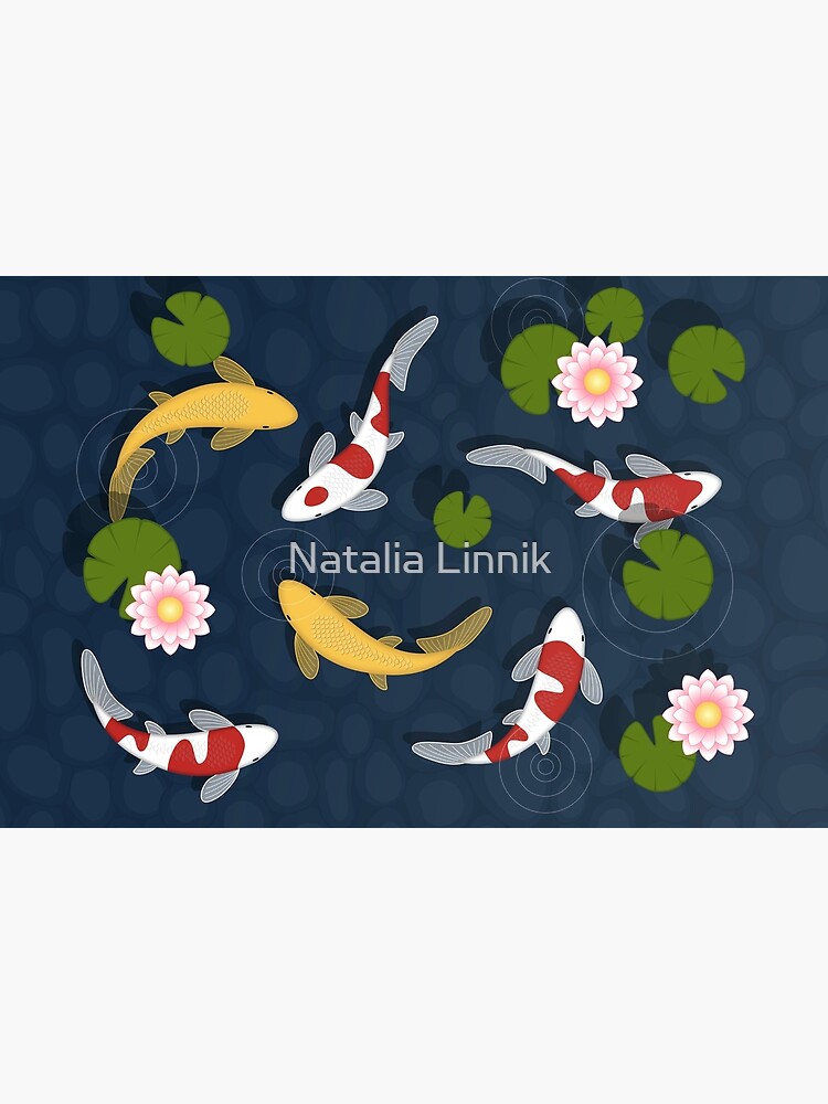 Japanese Koi Fish Pond by chibibikun