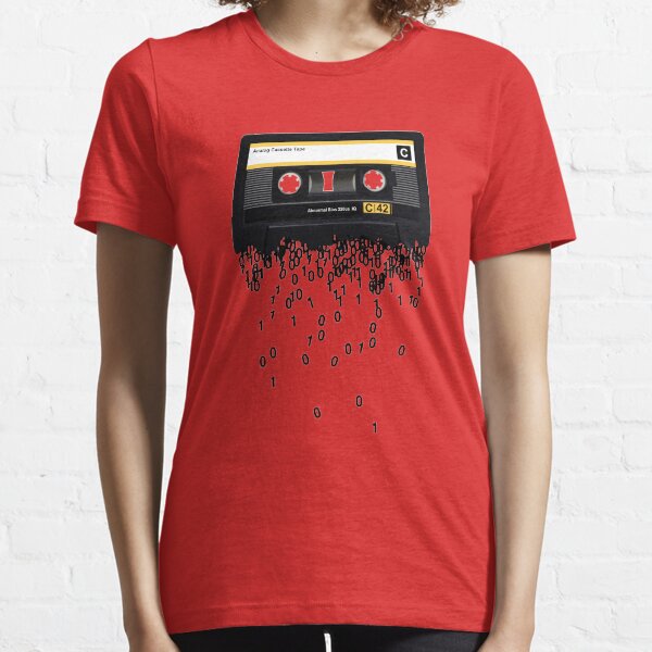 Jetzt habe ich nur noch Einsen und Nullen in meinem Telefon und auf meinem Computer. Dieser Entwurf ist eine visuelle Darstellung davon.
Essential T-Shirt