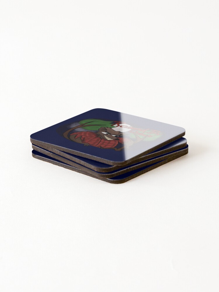 Thumbnail 4 of 5, Coasters (Set of 4), Raised by Wolves designed and sold by InvaderCool.